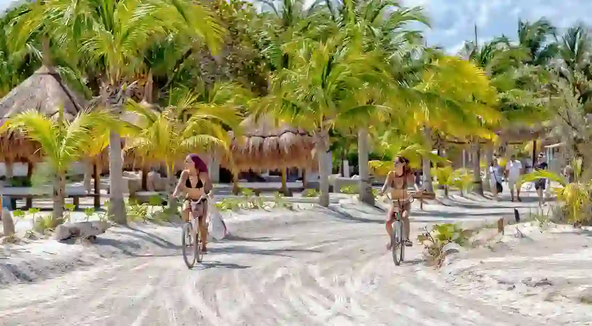 A bike is the easiest way to get around this tiny island