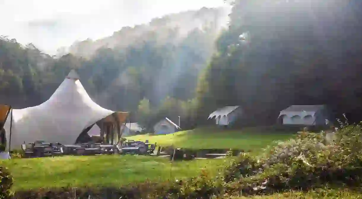 Under Canvas Great Smoky Mountains offers a glamping experience unlike any other