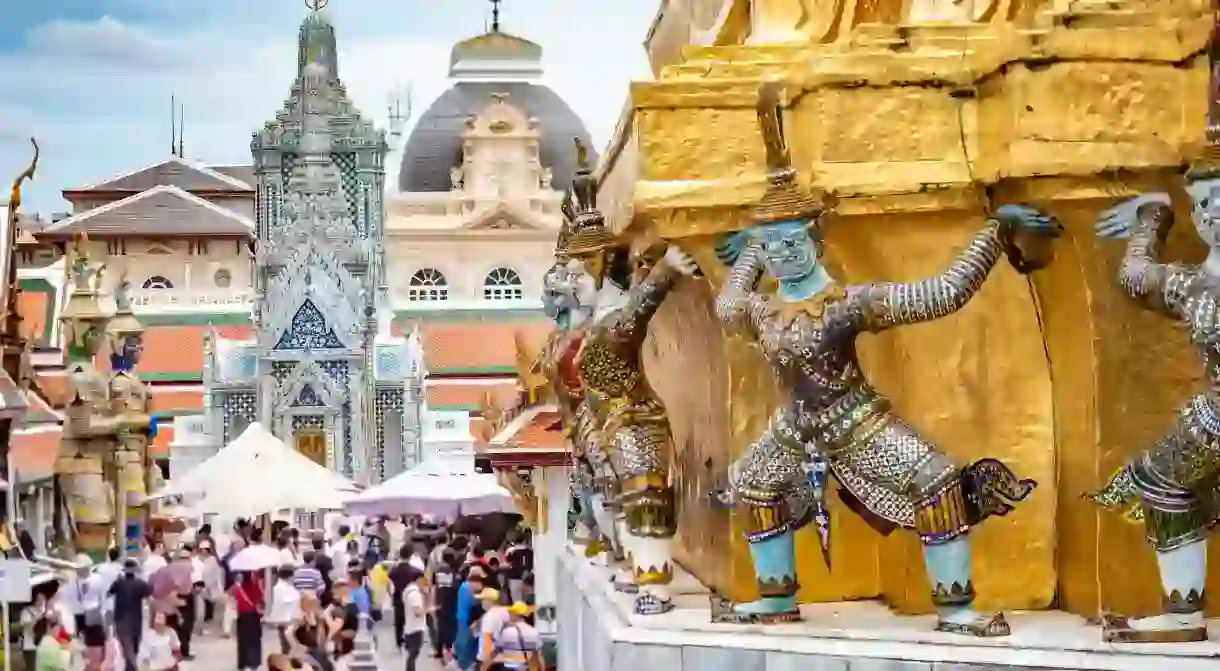 Explore the intricate details of the Temple of Emerald Buddha in the Grand Royal Palace in Bangkok, Thailand