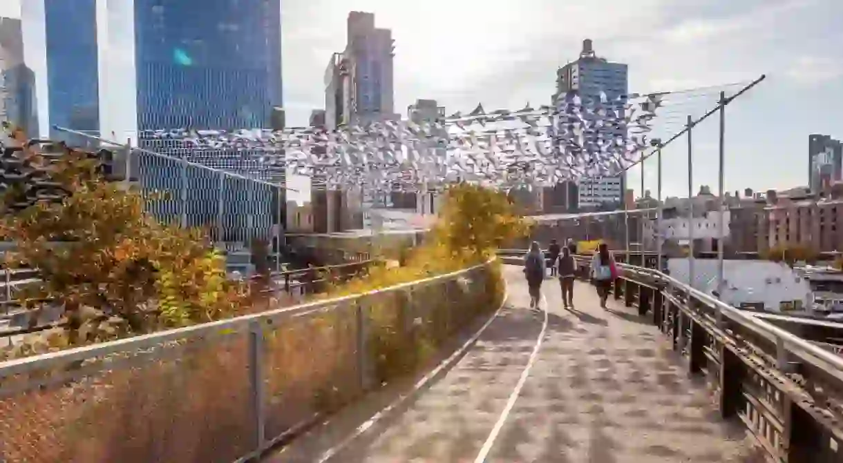 New Yorks best regeneration project, the High Line gives an elevated view of the city