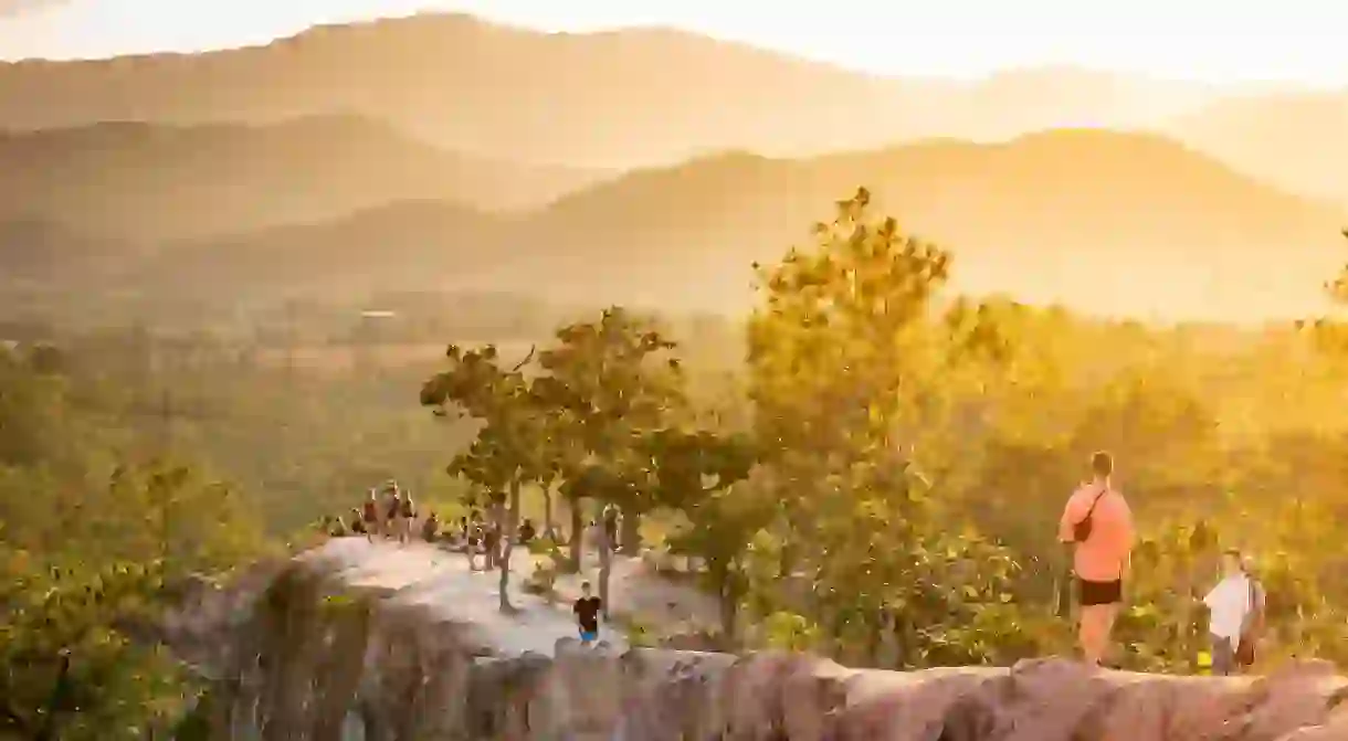 Pai Canyon, Thailand, is great for sunset mountain views