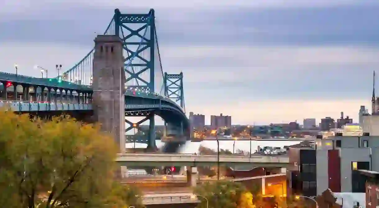 Philadelphia has some fascinating historical sights – and feats of engineering such as the Benjamin Franklin Bridge