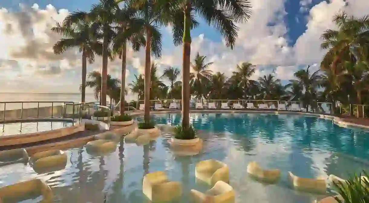 The pool at the Mövenpick Hotel Mactan Island Cebu was made for relaxing