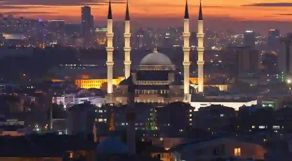 The Kocatepe Mosque is one of the key places of worship in Ankara