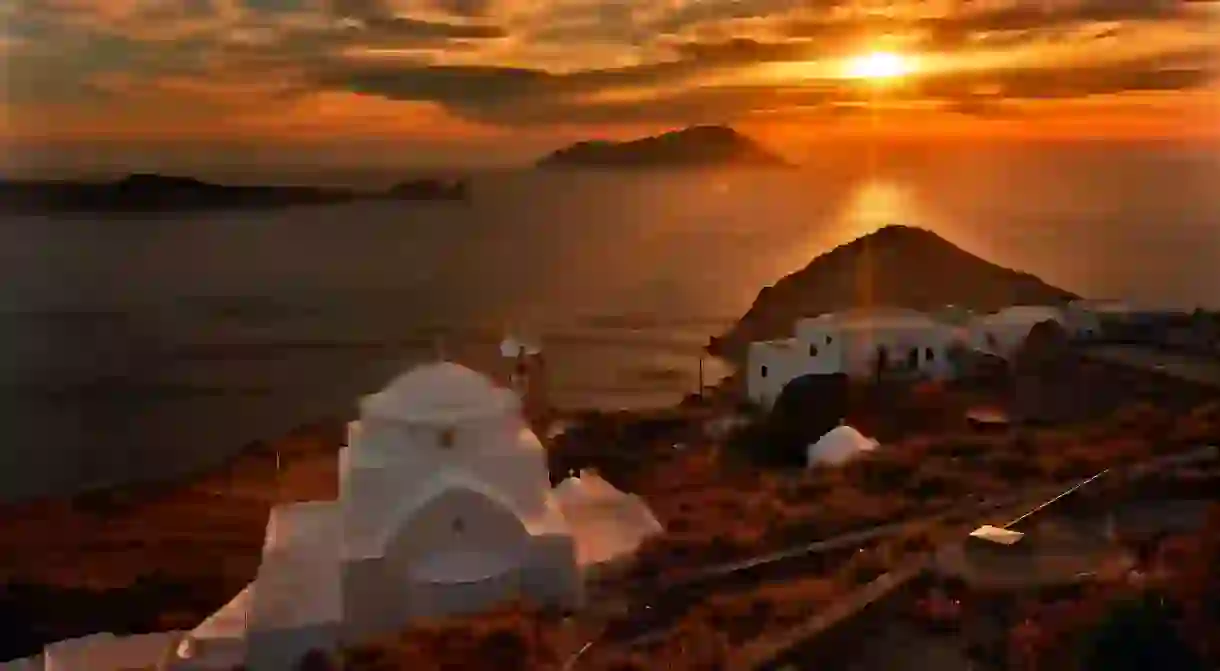 Catch a spectacular Greek sunset from one of these picturesque villages on Milos