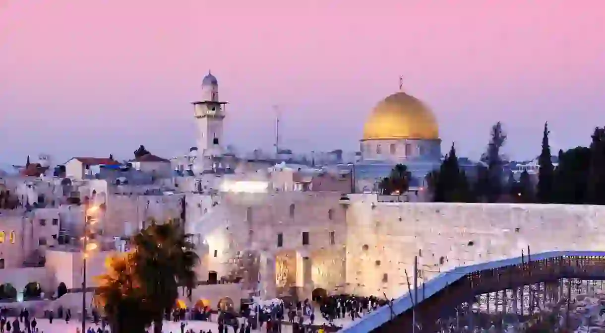 The gold-topped Dome of the Rock is one of the most instantly recognisable sights in the Old City of Jerusalem