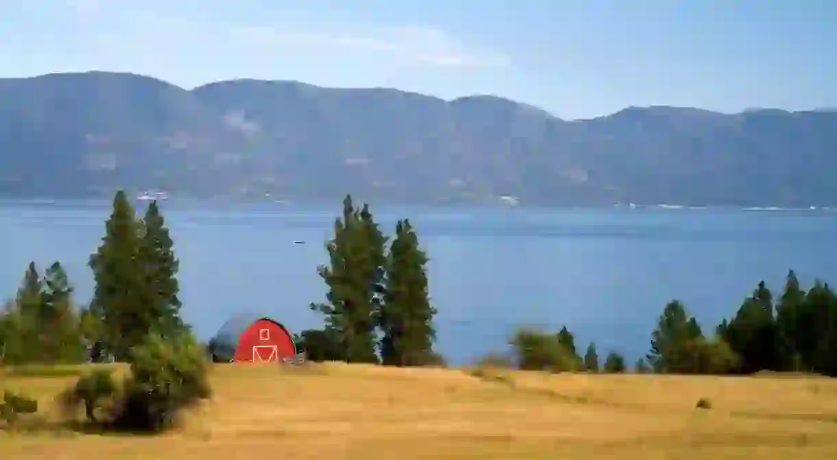 Theres a lot of open space to camp in Montana, including on lakeside mountains