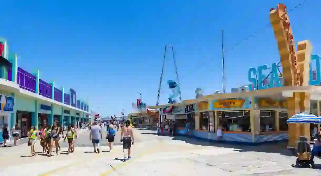 The North Wildwood boardwalk has activities for all the family