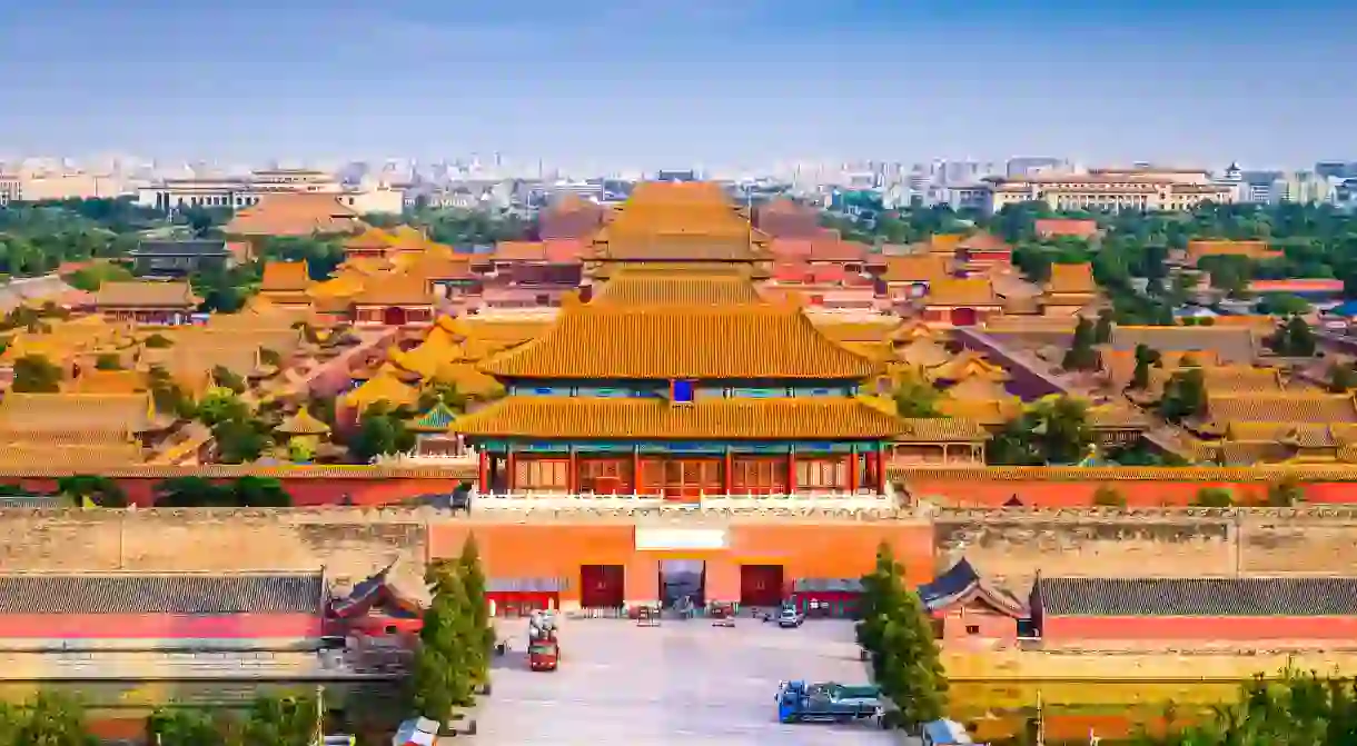 The imposing skyline of Beijings Forbidden City is a thrilling sight for first-time visitors