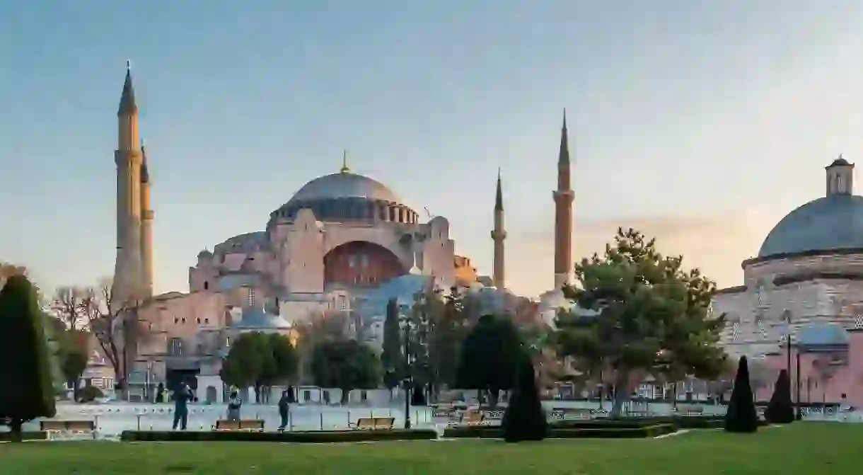 The Hagia Sophia in Istanbul isnt quite so hectic in spring