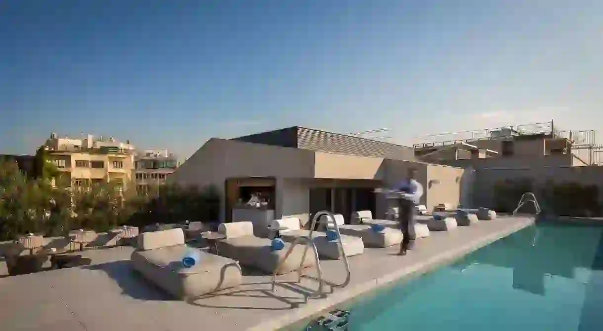 Enjoy the rooftop pool at Ohla Eixample, one of the best hotel addresses in this upscale Barcelona neighbourhood