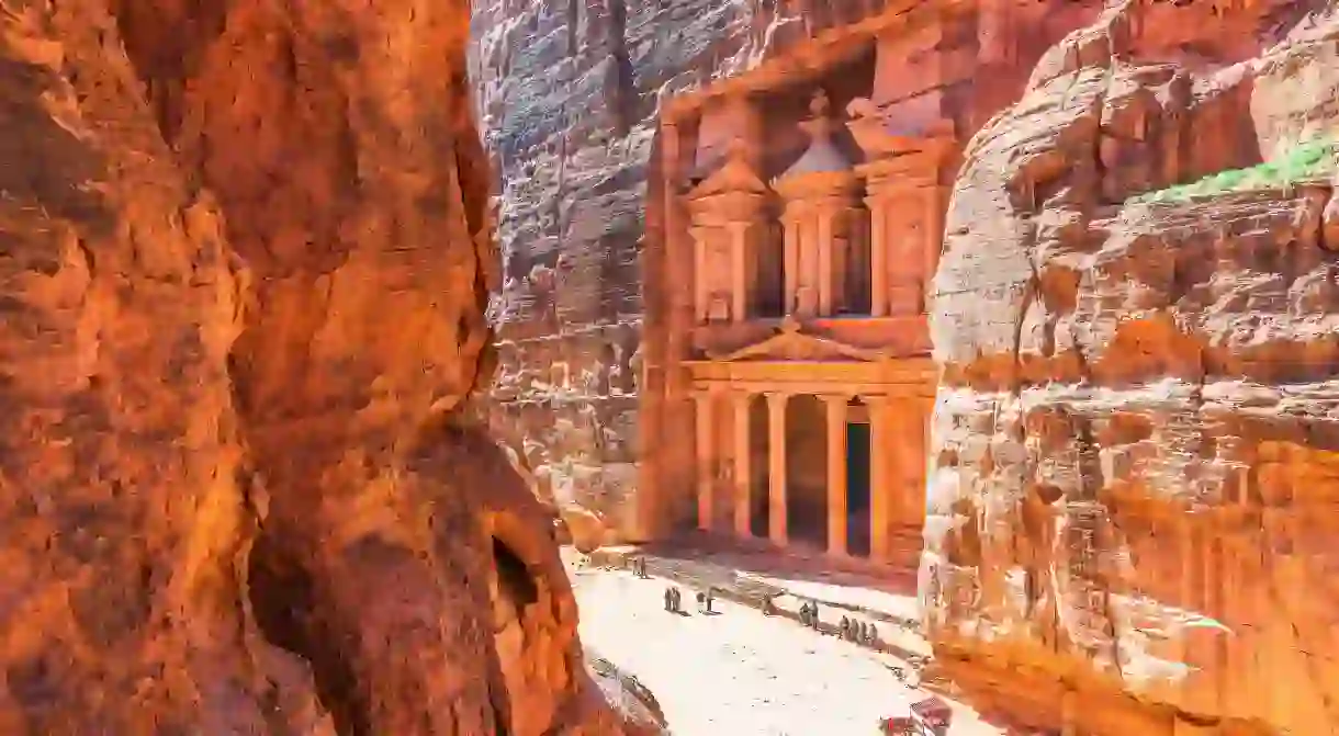 The Treasury at Petra dates back to the first century