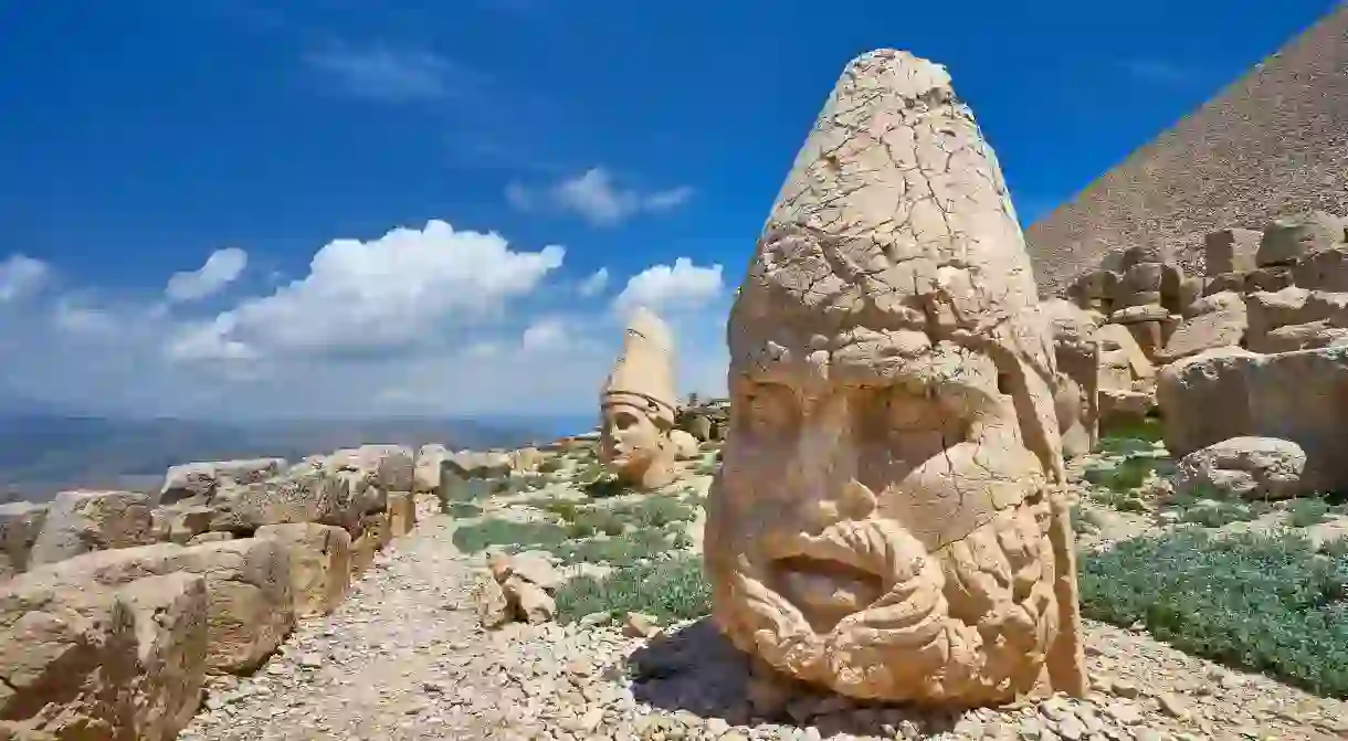 Nemrut Dağı National Park is known for its statues