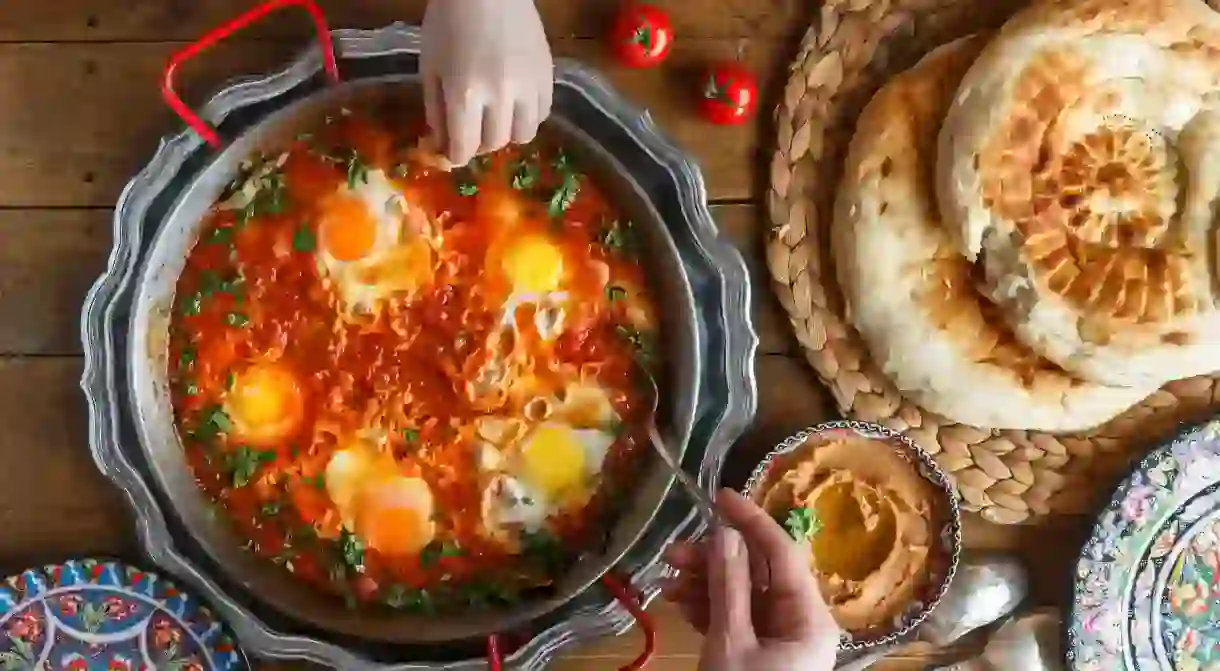 No one leaves the table hungry after an Israeli breakfast