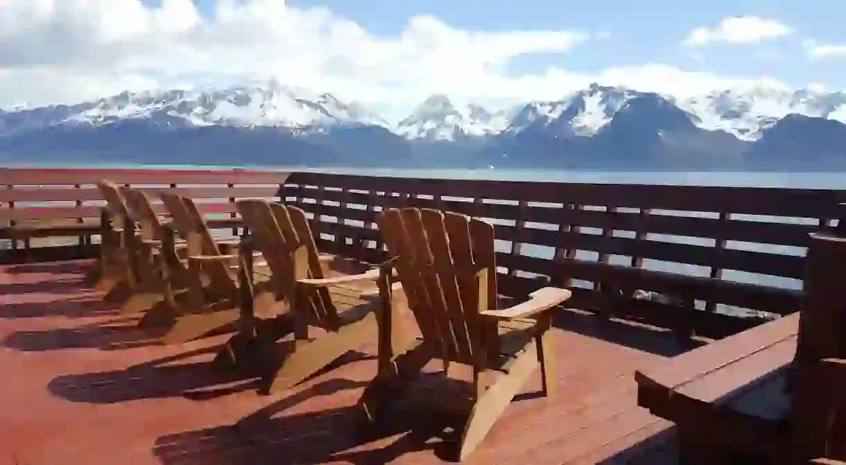 Not a bad place to take in the view at the Resurrection Lodge on the Bay