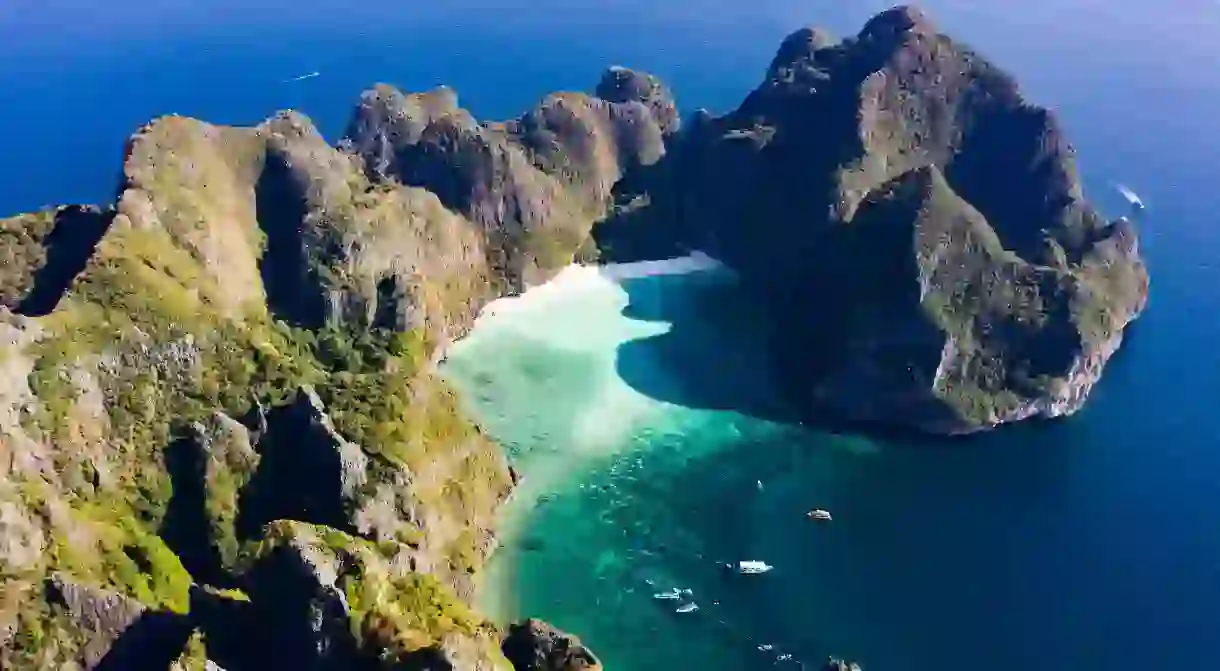 Maya Bay is one of the most famous beaches in Thailand