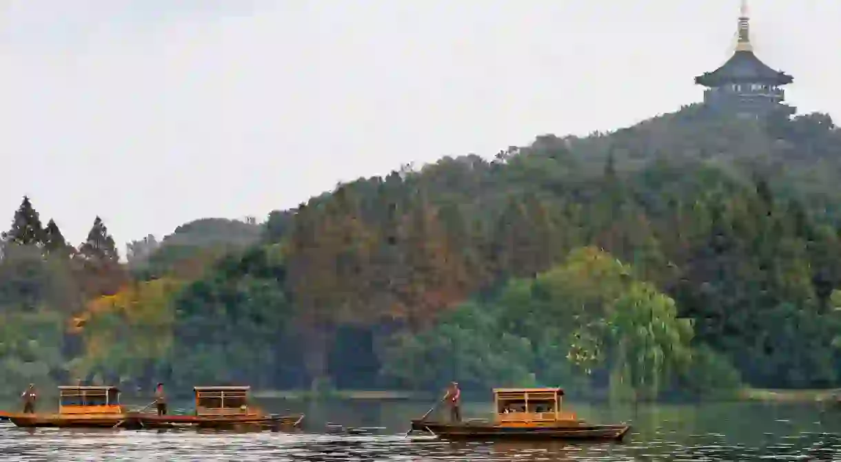 West Lakes pagodas are some of the most impressive sights in Hangzhou