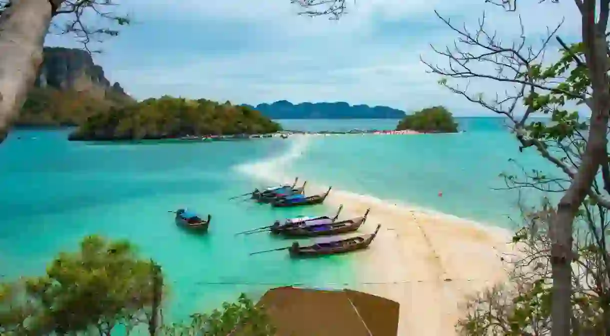 The many beautiful sandy stretches in the Krabi province of Thailand make it a go-to destination for beach lovers