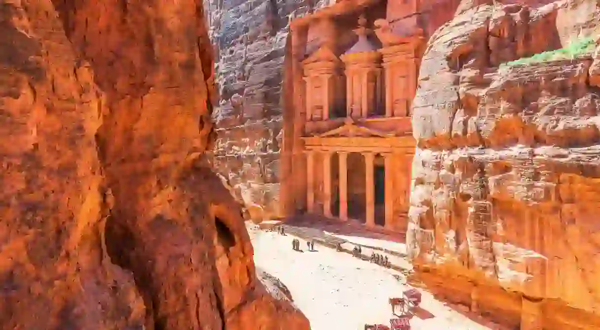 The Treasury is just one of many magnificent pieces of architecture in the ancient Nabatean city of Petra