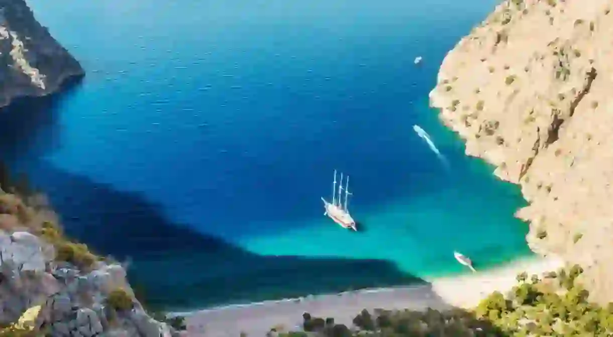 Butterfly Valley is a must-visit for beach-lovers in Turkey