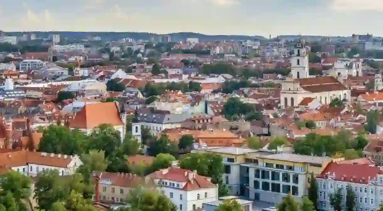 The Old Town in Vilnius is full of beautiful, charming architecture