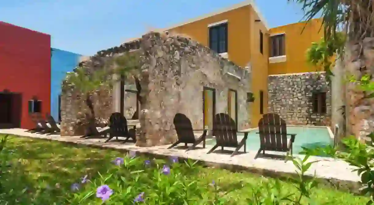 The Hacienda Puerta Campeche has a swimming pool unlike any other