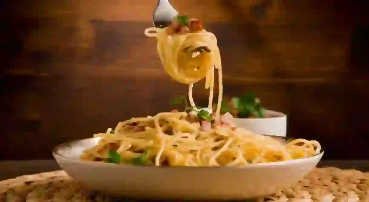 Pasta alla carbonara; a Roman classic that has captured the global imagination