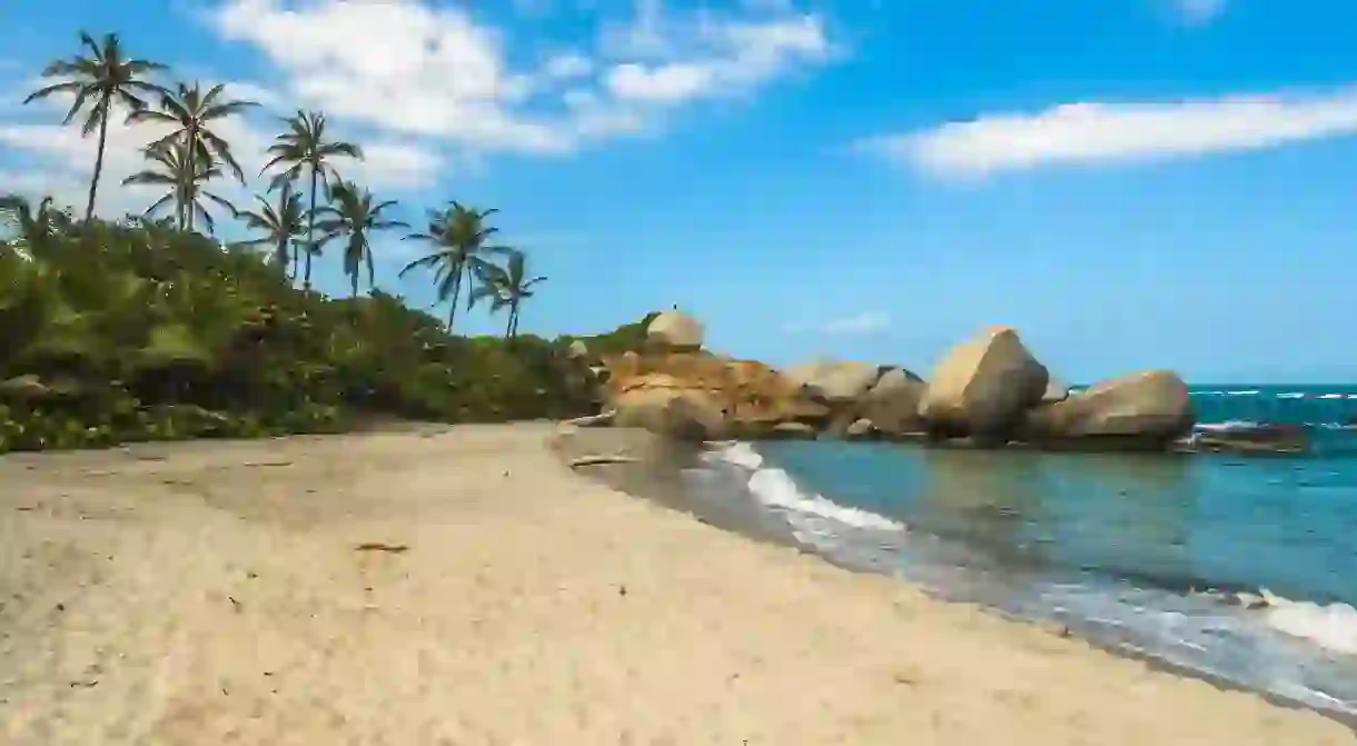 Arrecifes is one of the largest and most popular beaches in Tayrona National Park