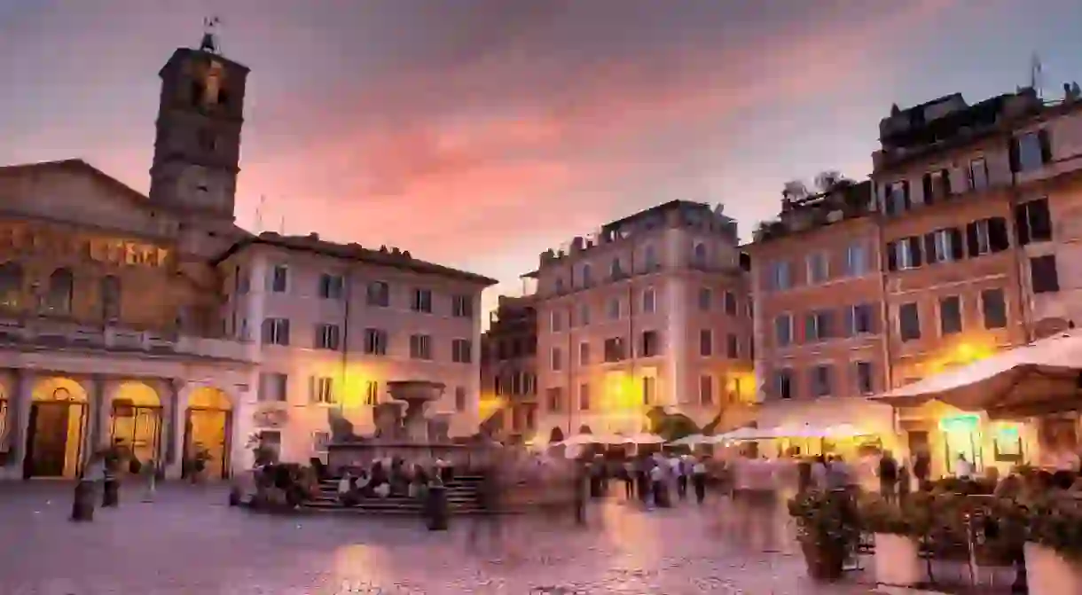 Trastevere is a lively neighbourhood in Rome with a distinctly bohemian vibe