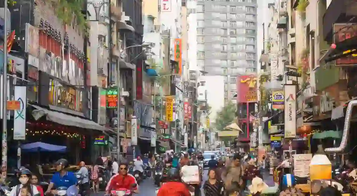 Bùi Viện is an infamous street in Saigon, Vietnam