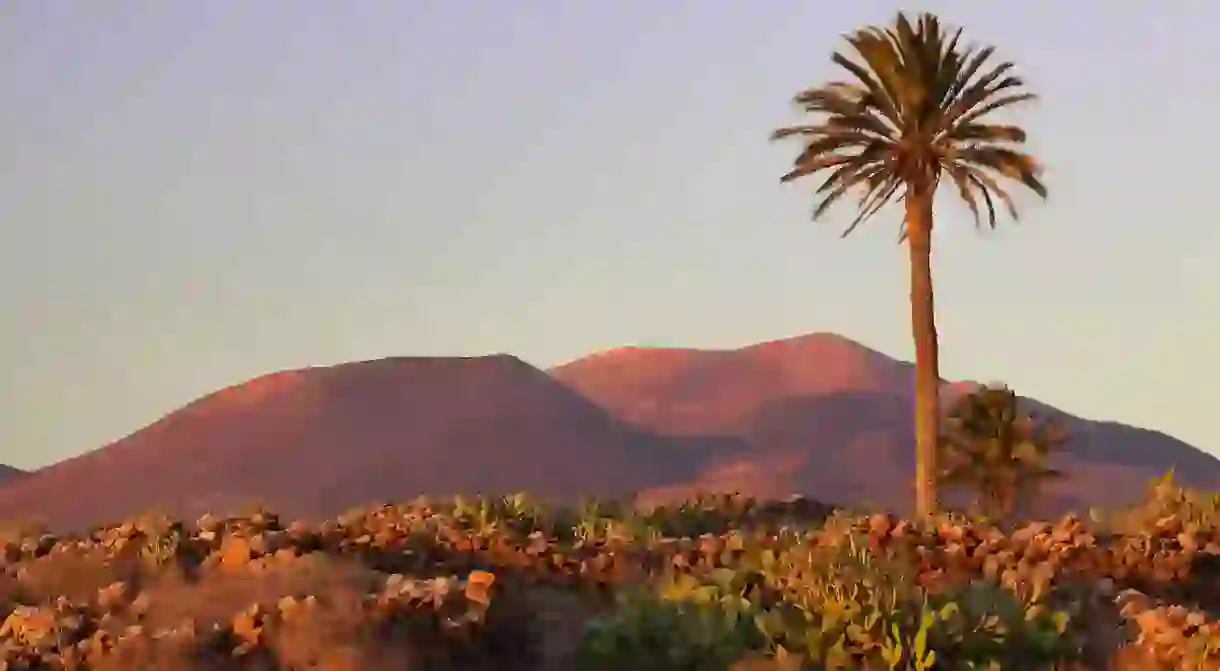 Lanzarote has extraordinary volcanic landscapes, as seen in Timanfaya National Park