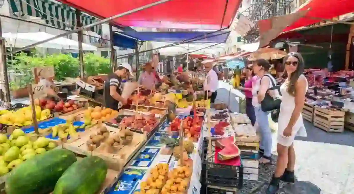 Mercato il Capo is one of several famous outdoor markets in Palermo, Sicily