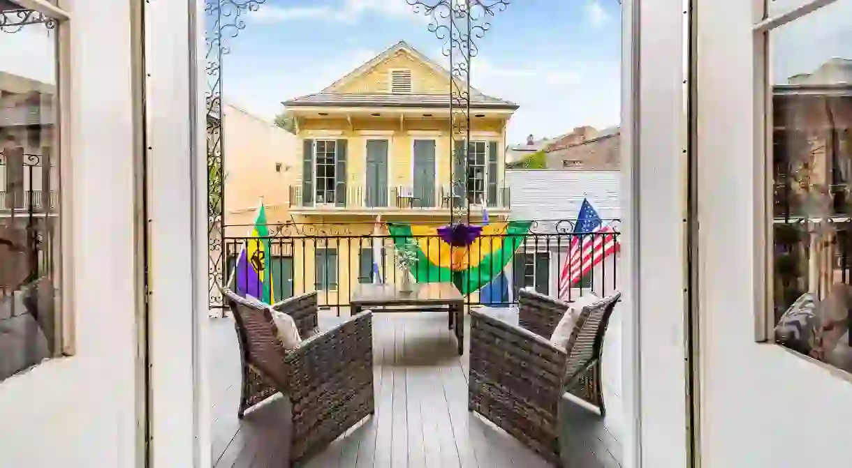 Saint Philip Residence is an elegant building in the French Quarter of New Orleans