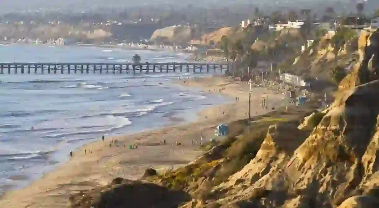 San Clemente is a classic California coastal town with great surfing