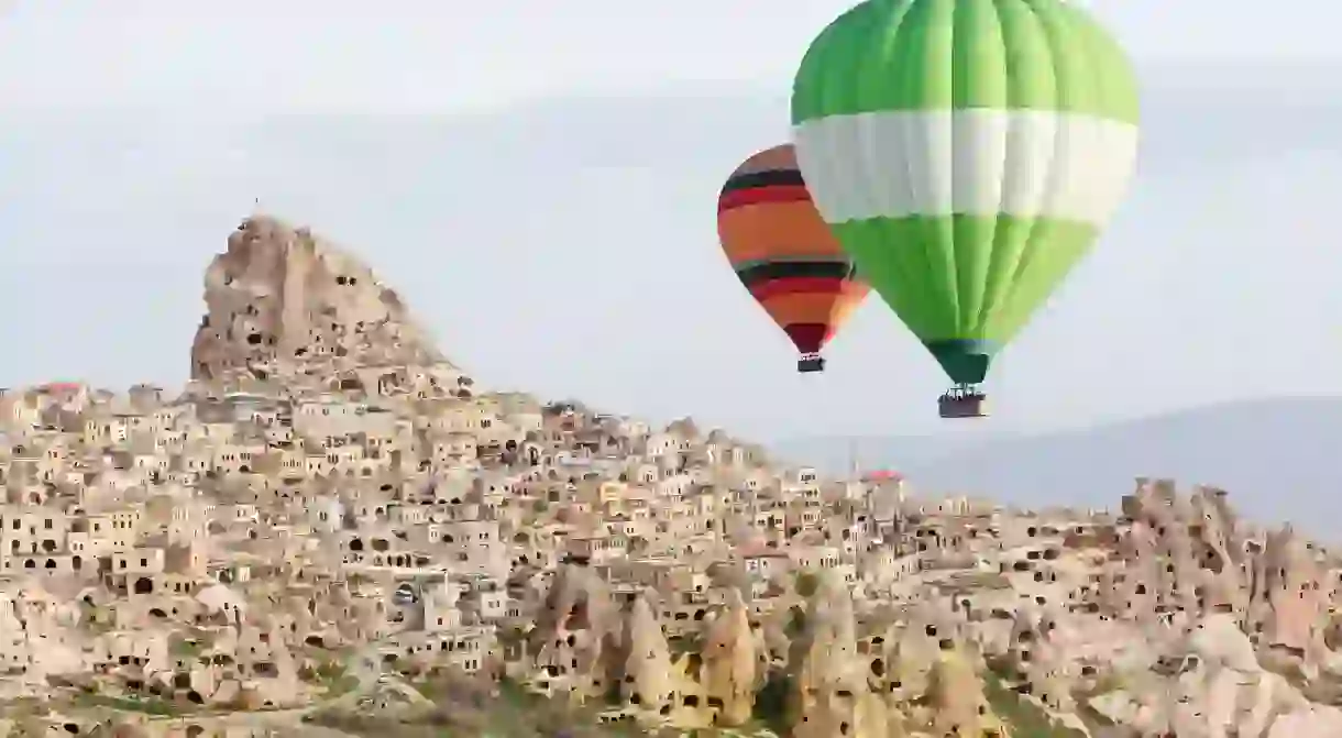 Up, up and away: a birds-eye view is the best way to experience these extraordinary dwellings cut into the rock