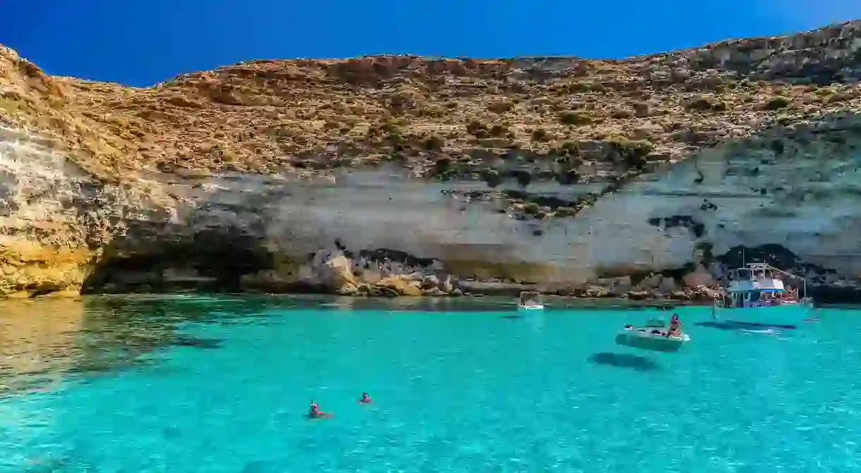 The waters at La Tabaccara are stunningly clear