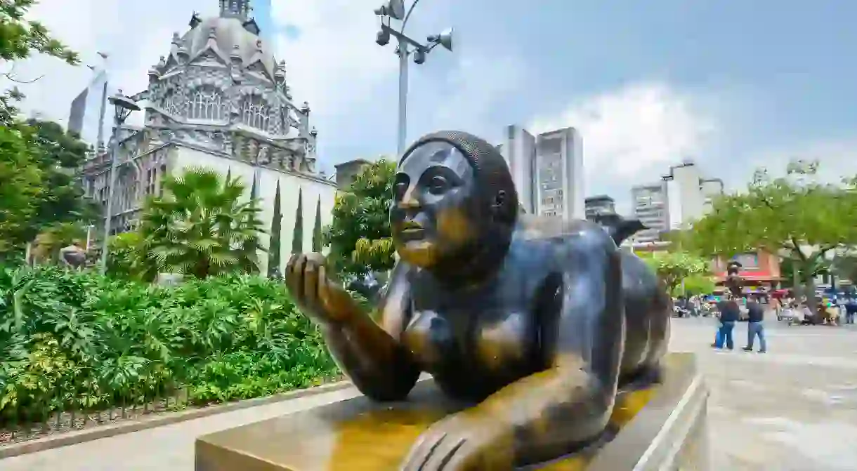 There are 23 sculptures by Fernando Botero on Plaza Botero in Medellín