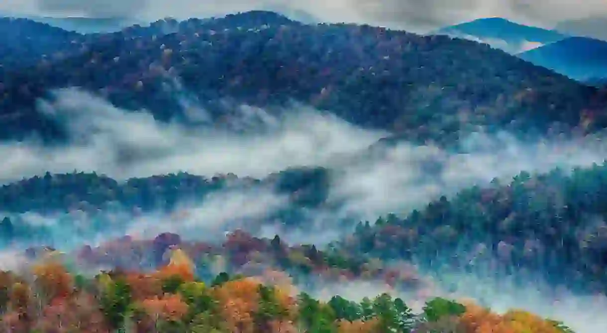 Tennessee is fringed by the beautiful forests of the Great Smoky Mountains