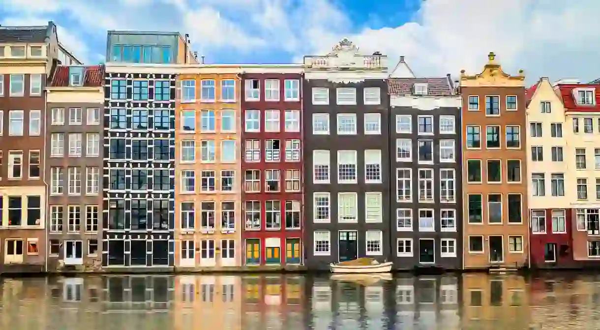 Get a flavour of Amsterdam with a stroll past the colourful buildings