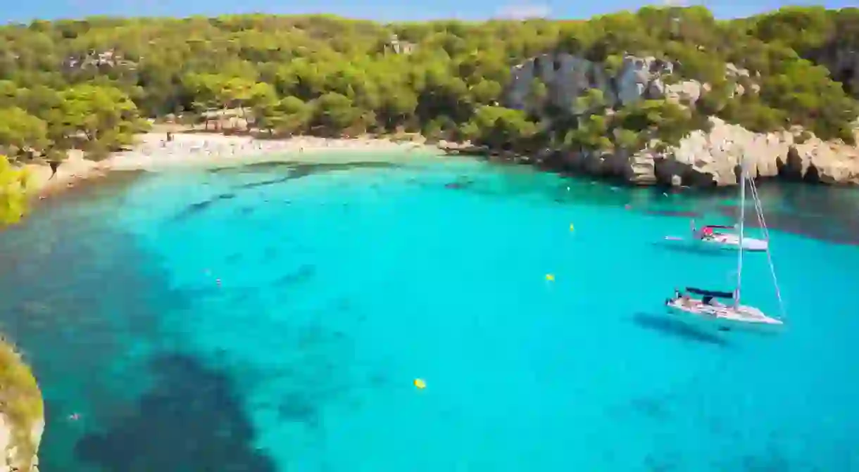 Menorca is home to incredible beaches and stunning blue water