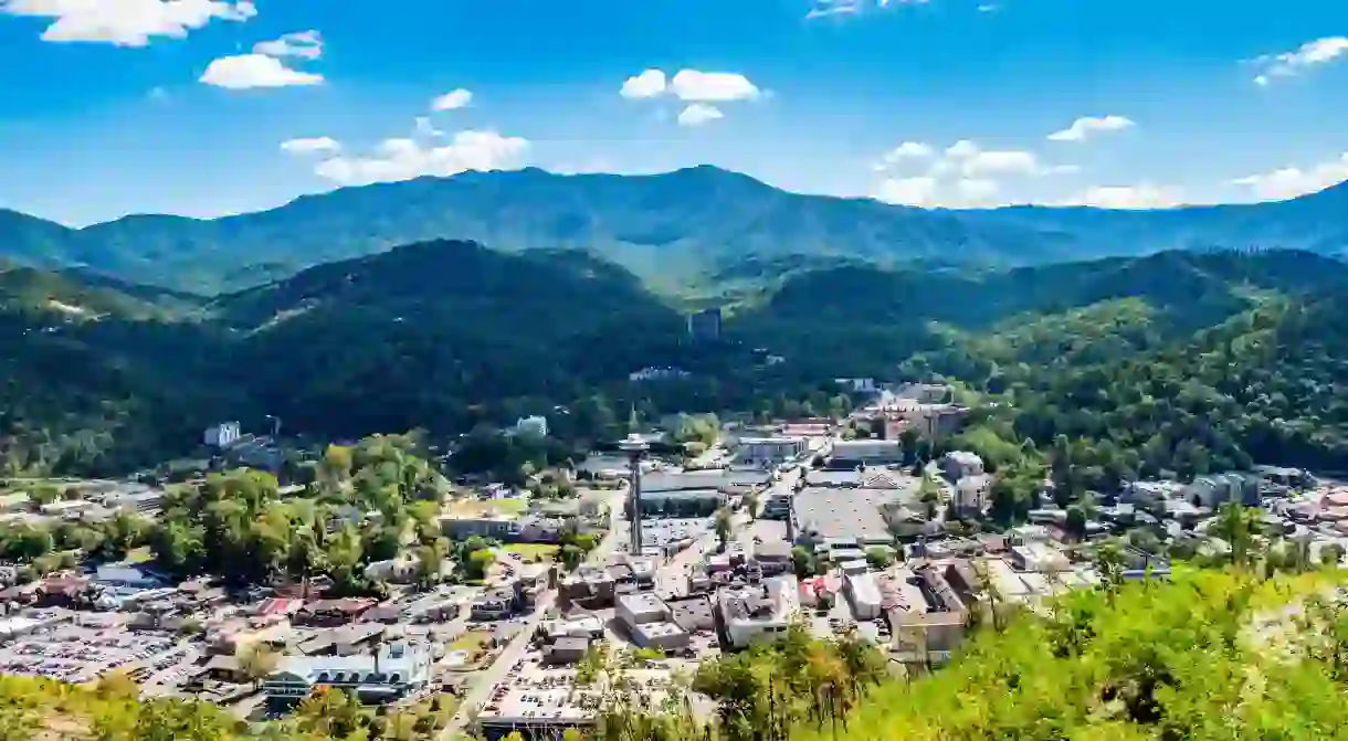 Gatlinburg is a town in the Great Smoky Mountains, Tennessee