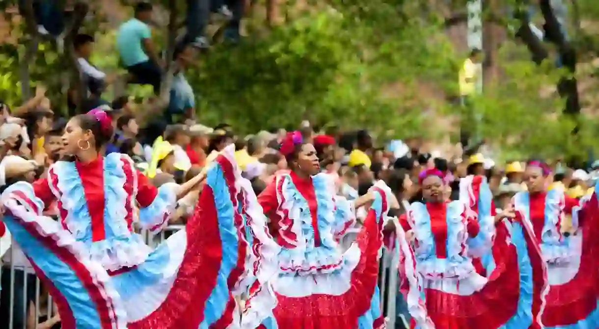 Experience the flower festival along the streets of Medellin on your next visit to Colombias Western Andes