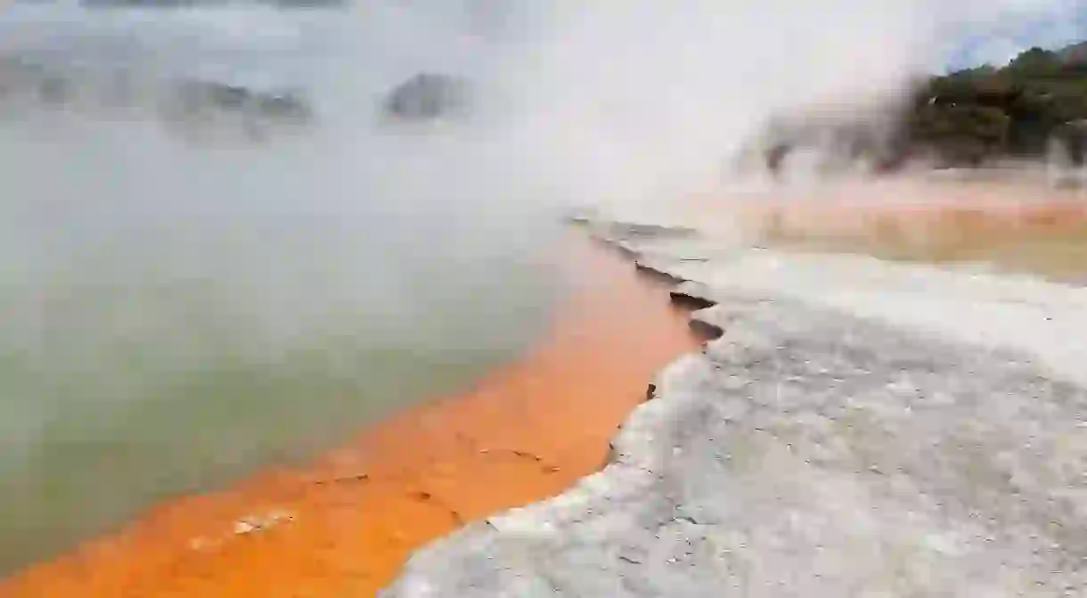 The champagne pool in Rotoruas Wai-O-Tapu Geothermal Reserve