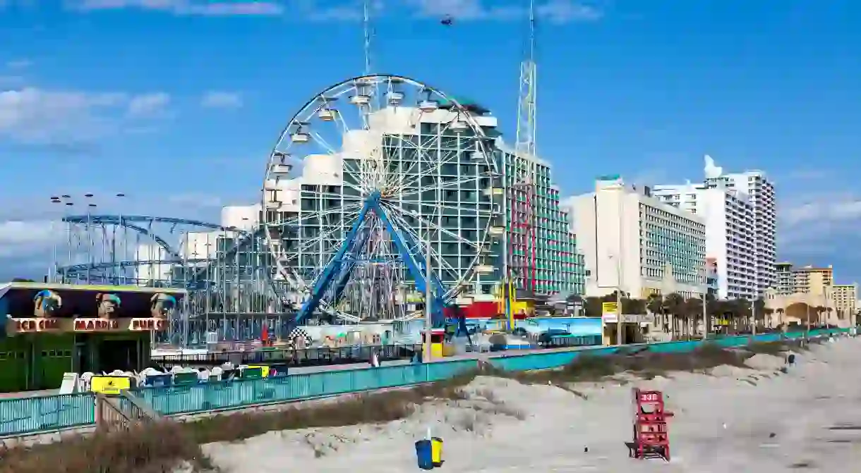 With a Ferris wheel and roller coaster, the Daytona Beach Boardwalk is a great destination for everyone