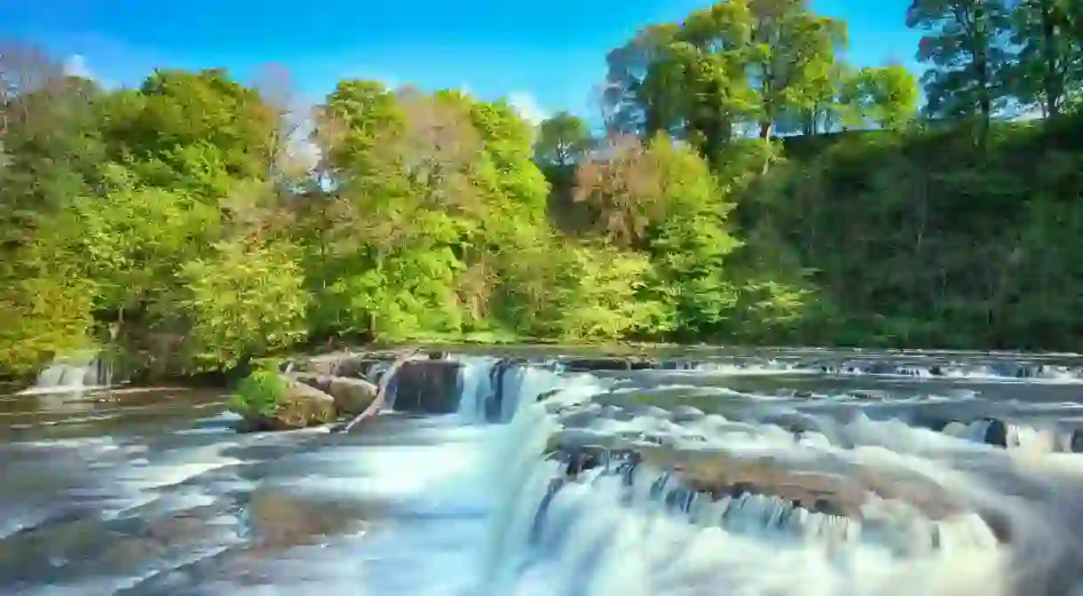 Aysgarth Falls is a tourist hub in the Yorkshire Dales