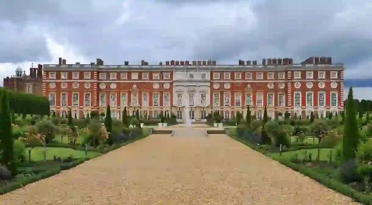 Hampton Court Palace, home of Henry VIII, has immaculate gardens and opulent interiors to explore