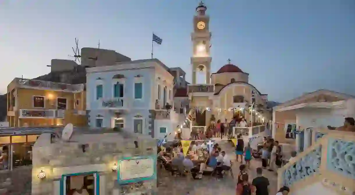 Olympos is a charming village on Karpathos Island, Greece