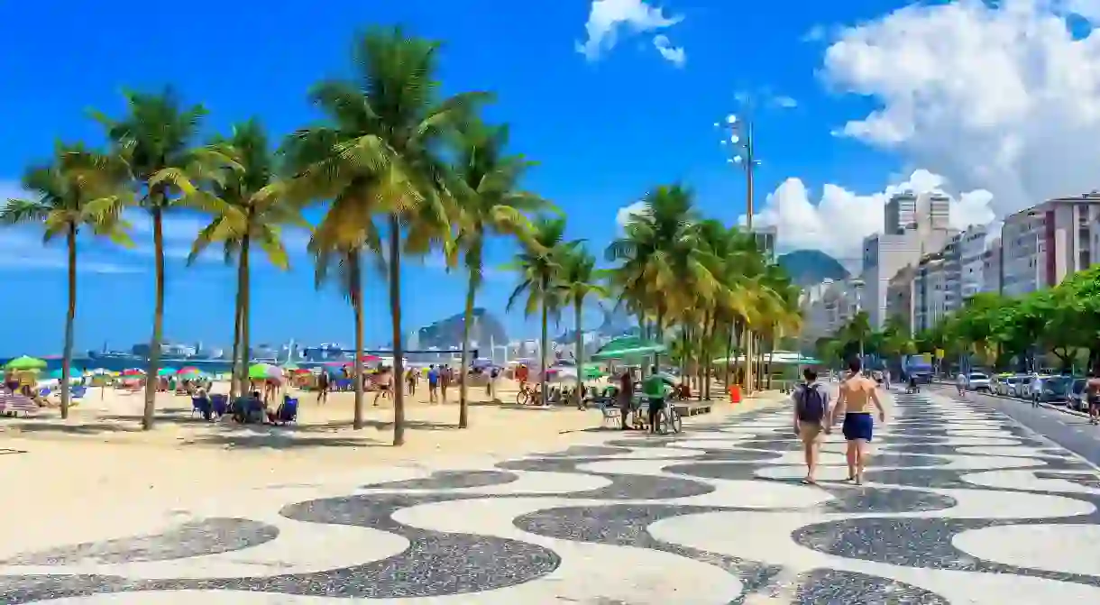 Get a flavor of Copacabana with a stroll along the beach