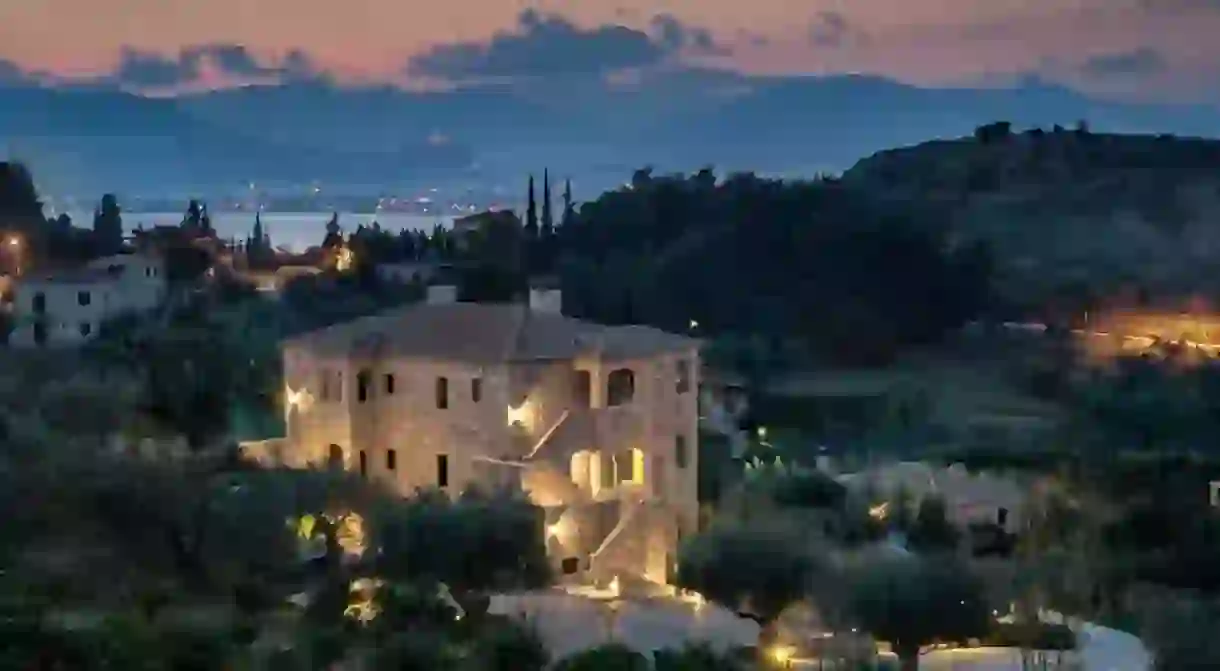 Enjoy a spectacular sunset over the Greek landscape from your boutique accommodation