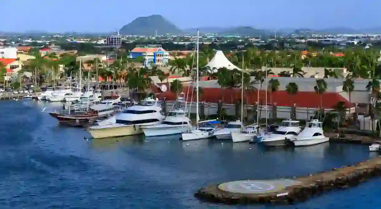 Youre never short of options when it comes to waterfront bars in Oranjestad